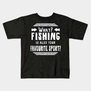 Fishing Men Fishing Fishing Rod Fishing Hooks Kids T-Shirt